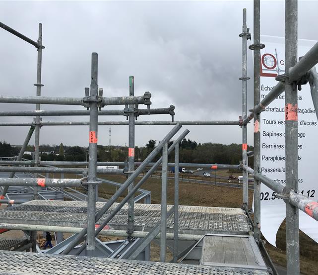 Echafaudage site ENEDIS à Blois - LOCADIRECT